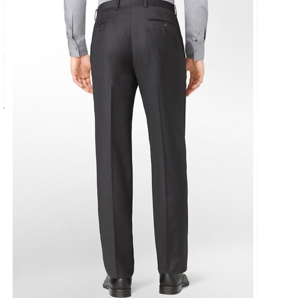 NEW  Calvin Klein Men Charcoal Dress  pant - Picture 2 of 2